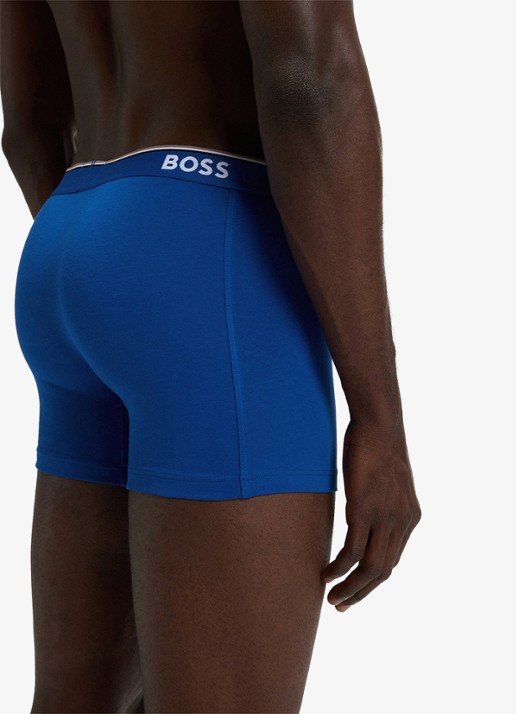 BOSS Boxershorts met logoband in 3-pack - detail 2 blauw