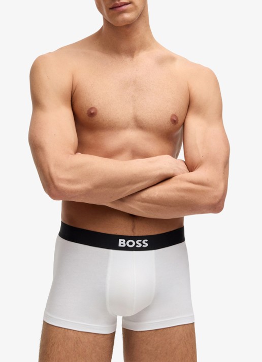 BOSS Boxershorts met logoband in 3-pack - detail 3 wit