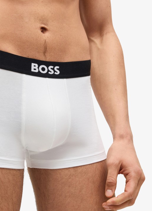 BOSS Boxershorts met logoband in 3-pack - detail 4 wit
