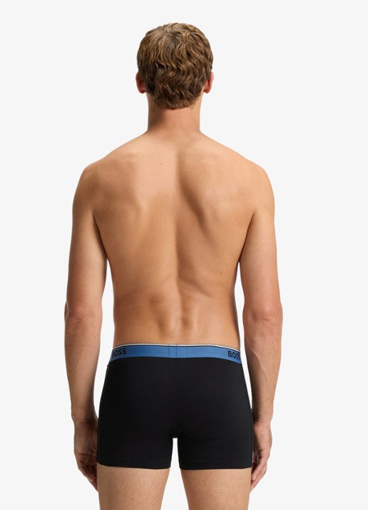 BOSS Boxershorts met logoband in 3-pack - achterkant black-003 / zwart