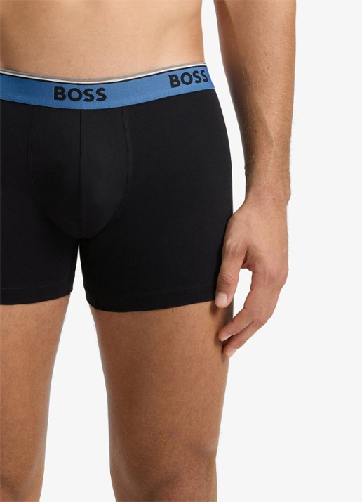 BOSS Boxershorts met logoband in 3-pack - detail 4 black-003 / zwart