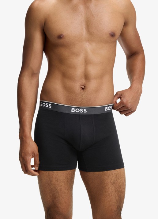 BOSS Boxershorts met logoband in 3-pack - detail 4 open miscellaneous-973 / multicolor