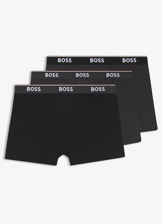 BOSS Boxershorts met logoband in 3-pack - voorkant 5 open miscellaneous-973 / multicolor