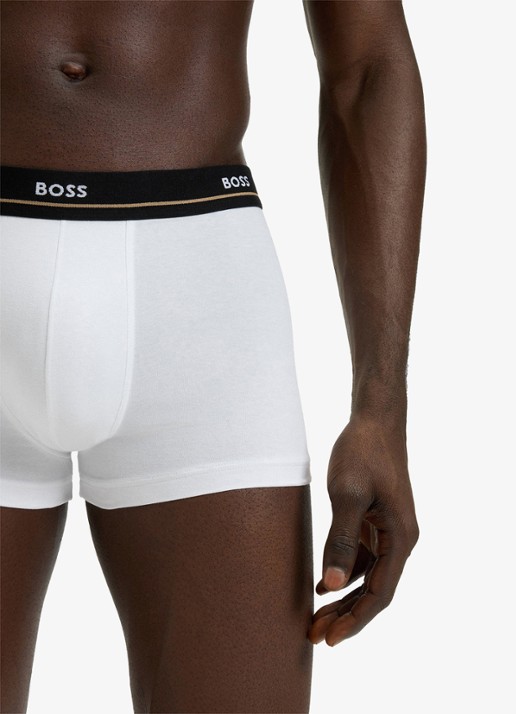 BOSS Boxershorts met logoband in 5-pack - detail 5 donkerblauw