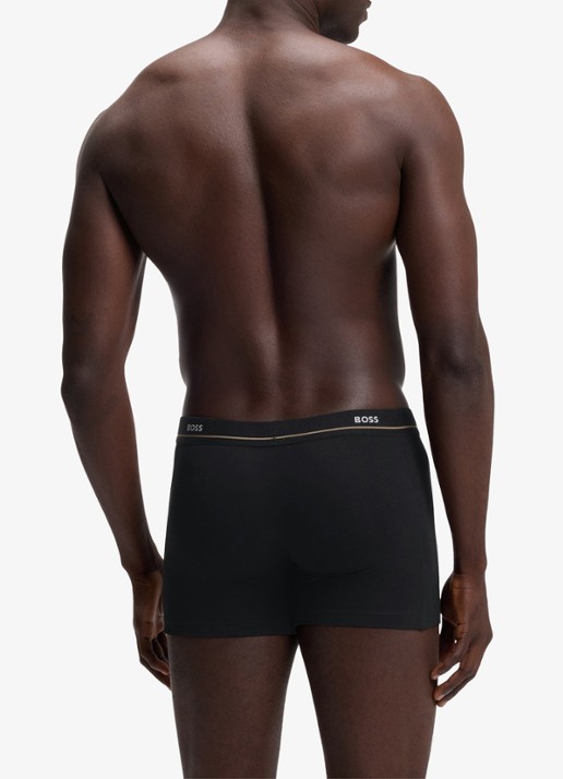 BOSS Boxershorts met logoband in 5-pack - achterkant 4 zwart