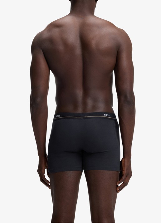 BOSS Boxershorts met logoband in 5-pack - achterkant 4 donkerblauw