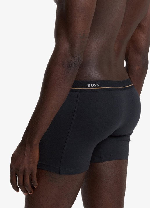 BOSS Boxershorts met logoband in 5-pack - detail 2 donkerblauw