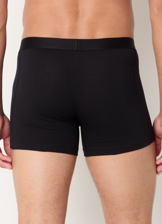 BOSS Boxershorts van  katoen in 3-pack - achterkant zwart
