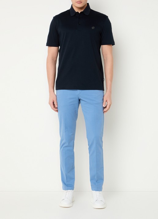 BOSS C-Pariss regular fit polo met logo - voorkant 4 donkerblauw