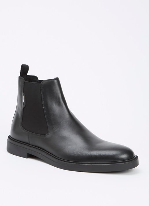 BOSS Calev chelsea boot van leer