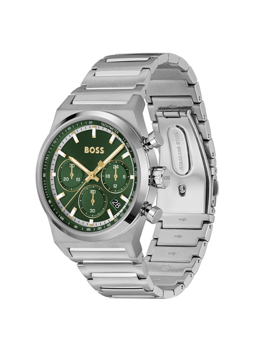 BOSS Candor Chrono horloge HB1514220 - detail zilver
