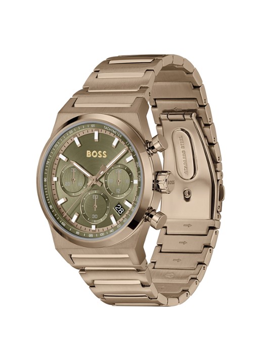 BOSS Candor Chrono horloge HB1514222  - detail brons