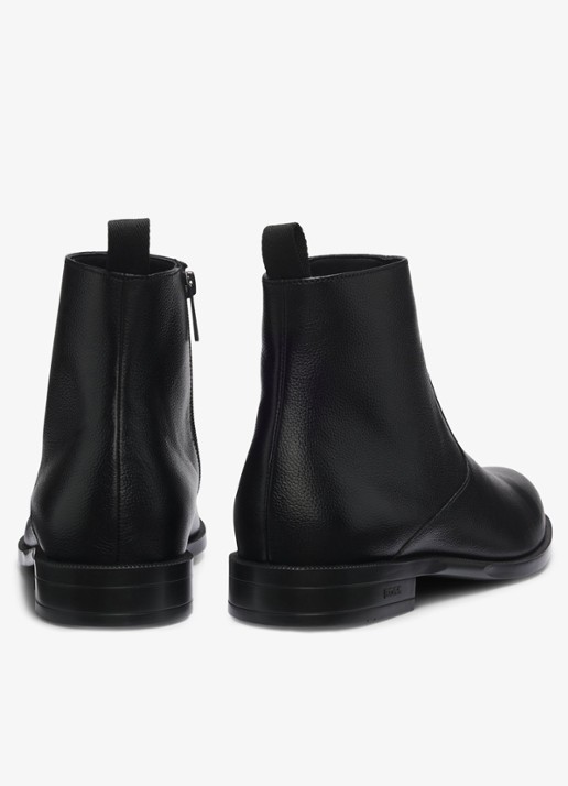 BOSS Chelsea boot van leer  - detail 5 zwart