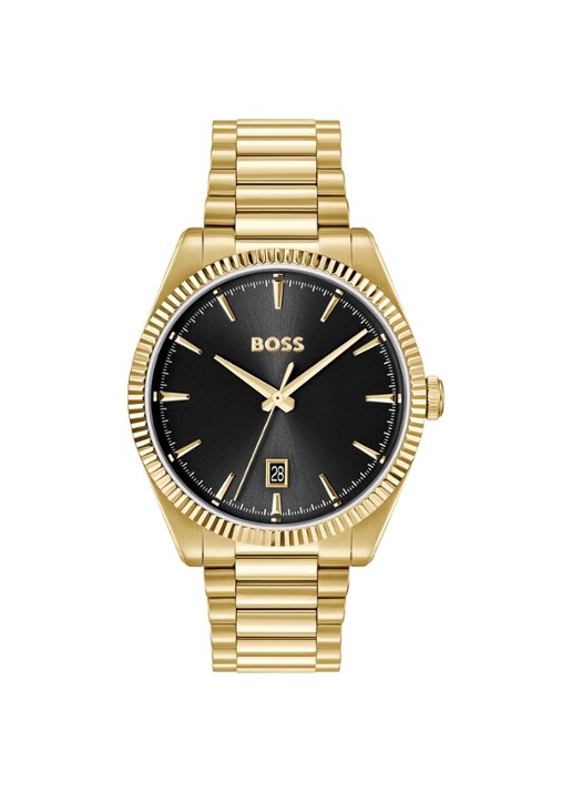 BOSS Cheswick horloge HB1514312  - voorkant goud