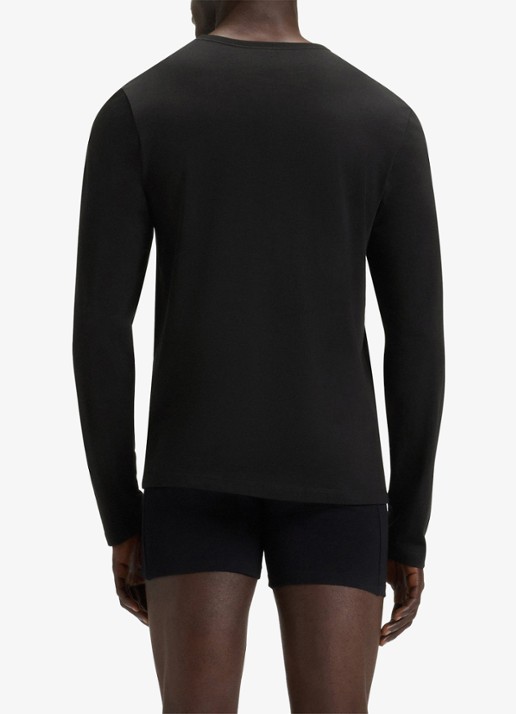 BOSS Classic longsleeve met logo in 3-pack - achterkant 3 petrol