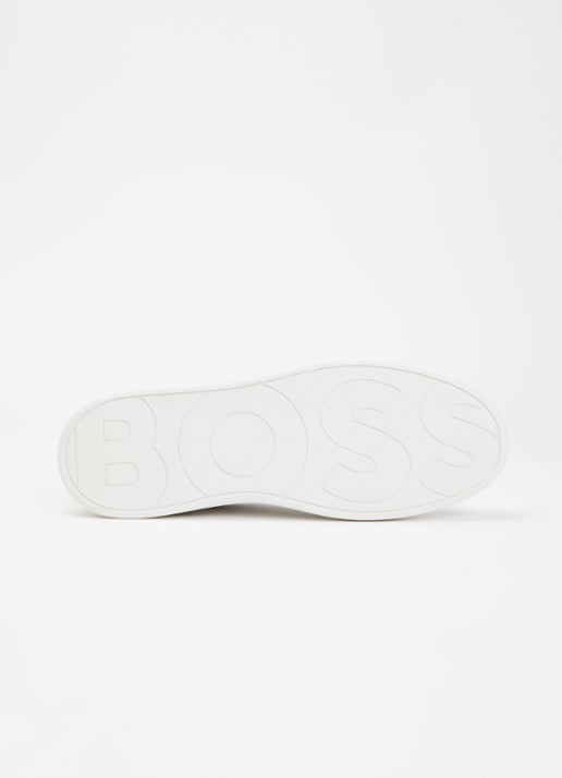 BOSS Clint sneaker van leer met logo - detail 10 wit