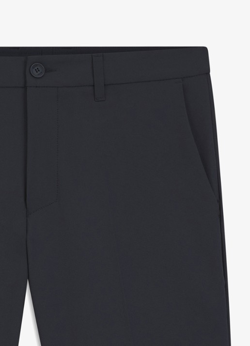 BOSS Commuter loose fit korte broek met steekzakken - detail 7 dark blue-402 / blauw