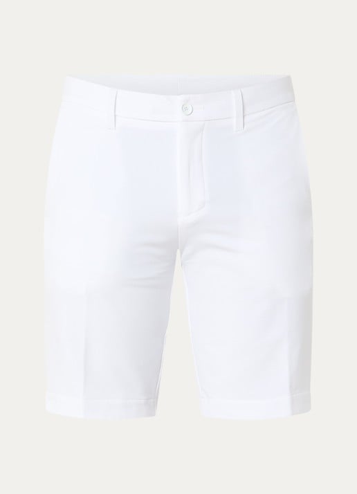 BOSS Commuter loose fit korte broek met steekzakken - voorkant white-100 / wit