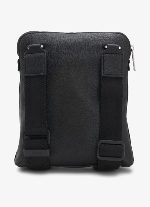BOSS Crossbodytas met logo en verstelbare schouderriem - detail 2 zwart