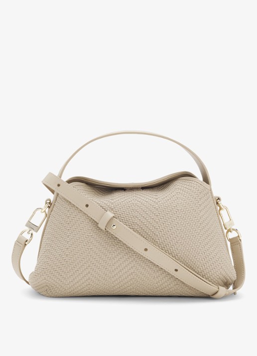 BOSS Crossbodytas met logo - voorkant 4 beige