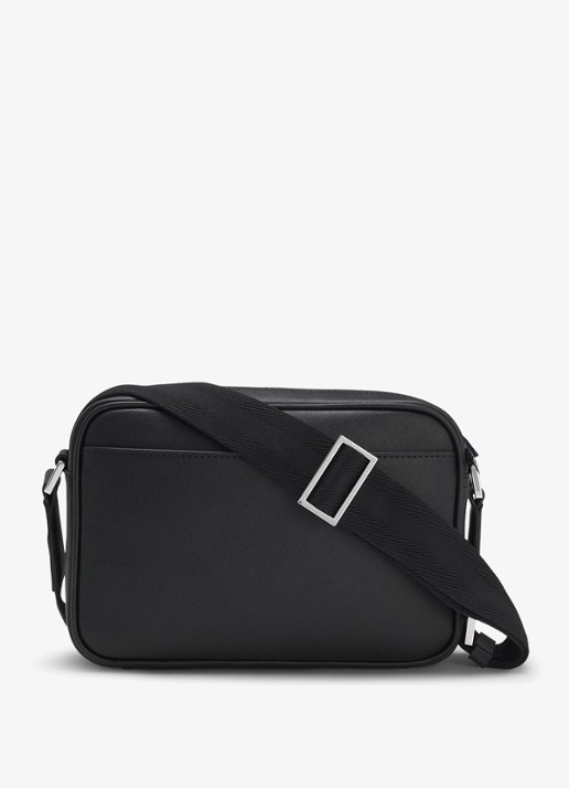 BOSS Crossbodytas met logo - voorkant 2 zwart