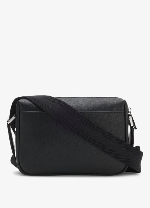 BOSS Crossbodytas met verstelbare schouderriem en logo - achterkant 4 zwart