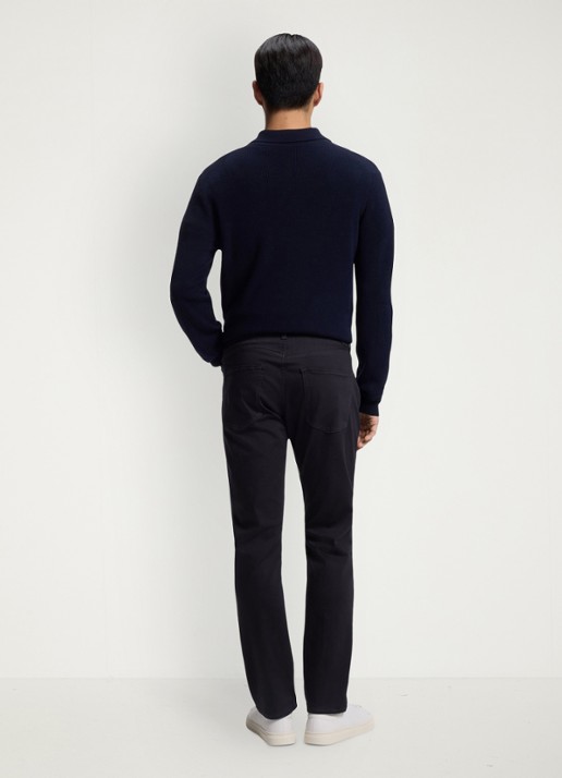 BOSS Delaware slim fit jeans met steekzakken - achterkant 4 blauw