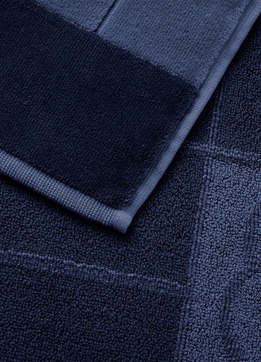 BOSS Double B badmat - 550 gr/m² - 50 x 70 cm - detail blauw