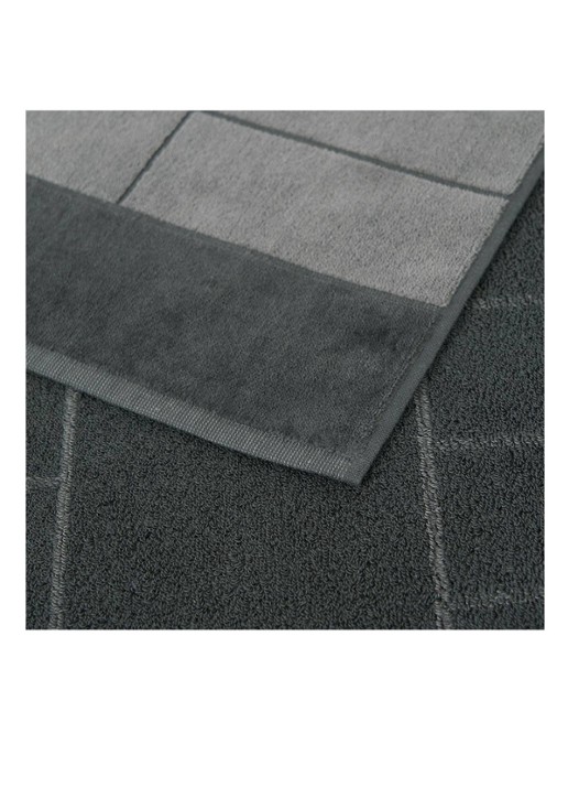 BOSS Double badhanddoek - 50 x 100 cm - detail 2 donkergrijs