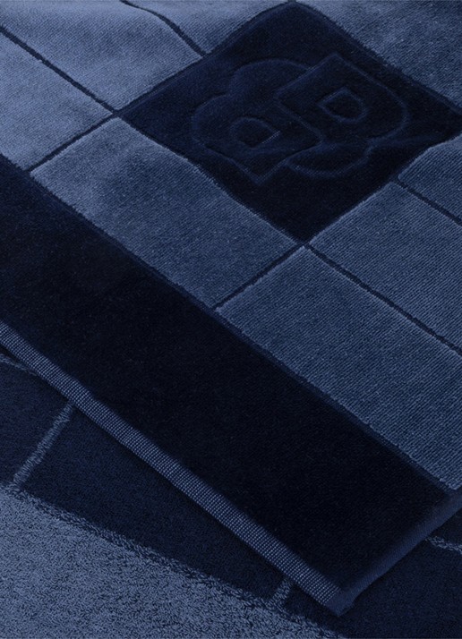 BOSS Double badhanddoek - 50 x 100 cm - achterkant 2 donkerblauw