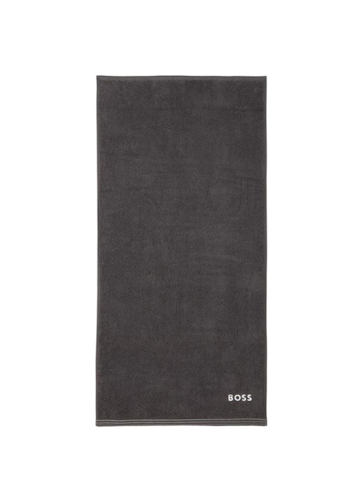 BOSS Edge badhanddoek 50 x 100 cm - voorkant donkergrijs