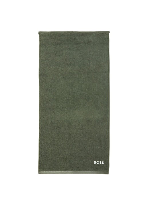 BOSS Edge badhanddoek 50 x 100 cm - voorkant 3 mosgroen