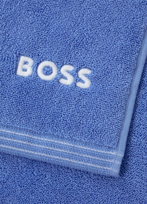 BOSS Edge badhanddoek - 70 x 140 cm - voorkant 2 blauw