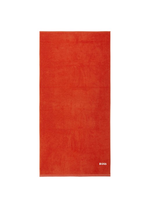 BOSS Edge badhanddoek - 70 x 140 cm - voorkant oranjerood