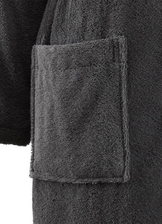BOSS Edge badjas met logoborduring - detail 2 groen