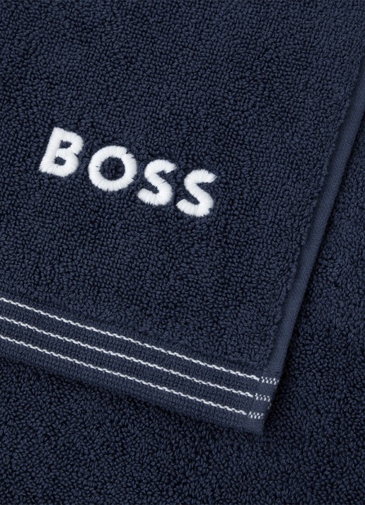 BOSS Edge badlaken - 100 x 150 cm - achterkant 2 donkerblauw