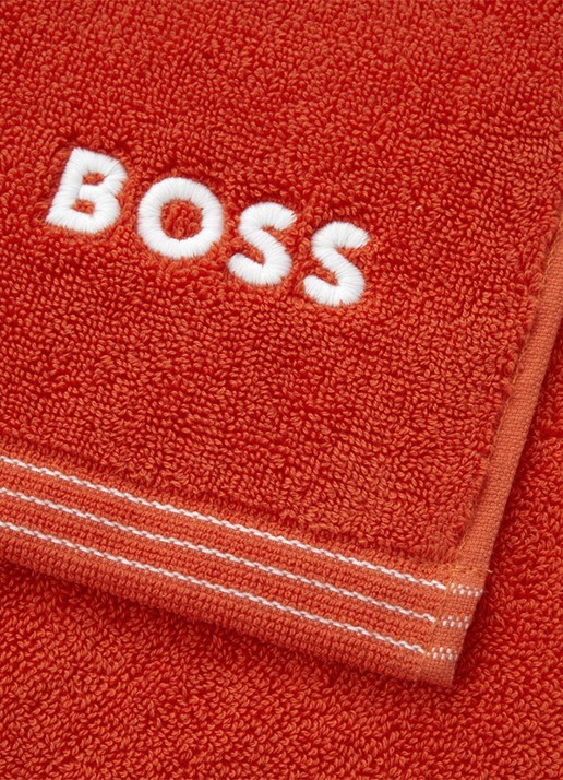 BOSS Edge badlaken - 100 x 150 cm - achterkant oranjerood