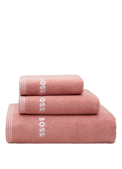 BOSS Edge gastendoek - 40 x 60 cm - achterkant 3 zalmroze