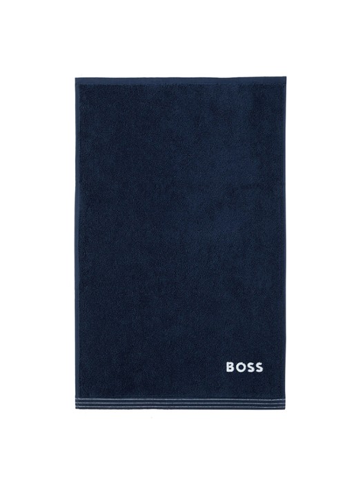 BOSS Edge gastendoek - 40 x 60 cm - voorkant 2 donkerblauw