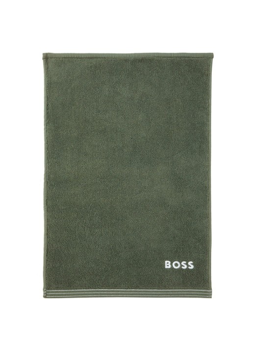 BOSS Edge gastendoek - 40 x 60 cm - voorkant 3 mosgroen
