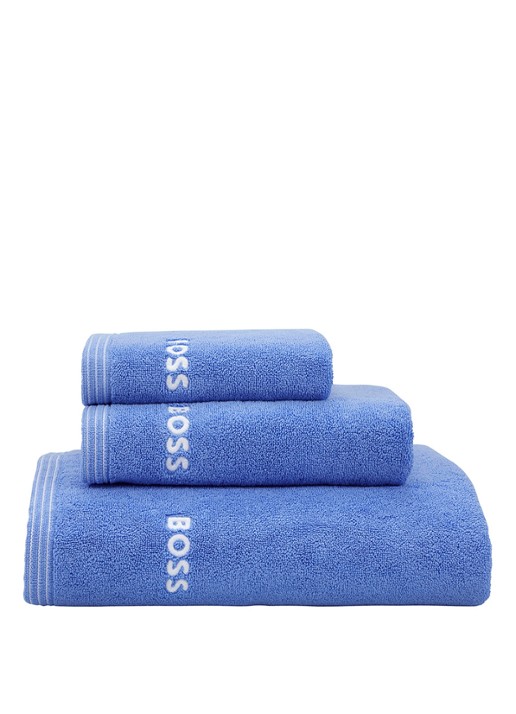 BOSS Edge gastendoek - 40 x 60 cm - achterkant blauw