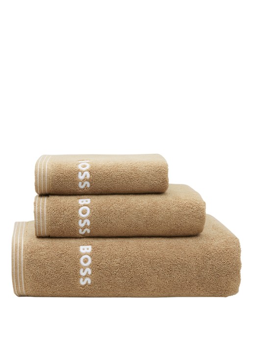 BOSS Edge gastendoek - 40 x 60 cm - achterkant bruin