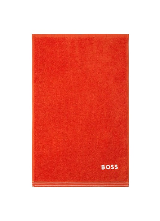 BOSS Edge gastendoek - 40 x 60 cm - voorkant 2 oranjerood