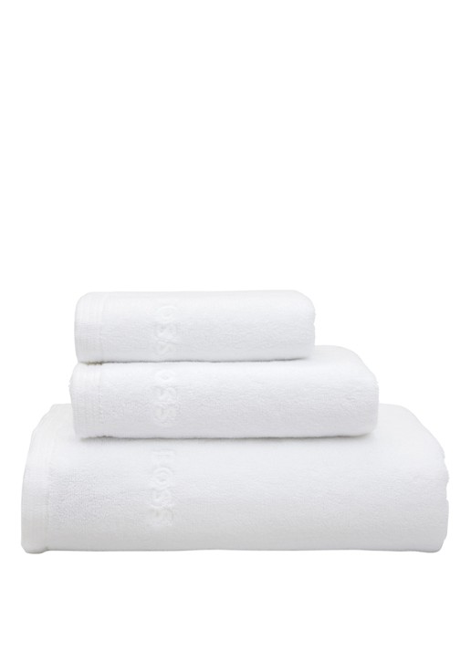 BOSS Edge gastendoek - 40 x 60 cm - achterkant 3 wit