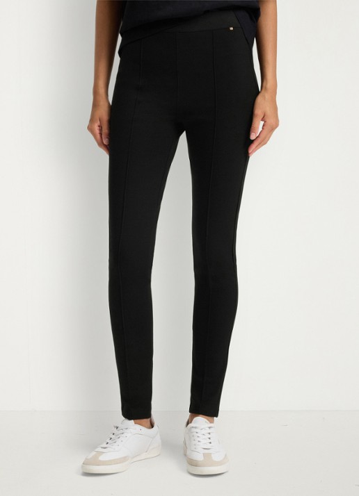 BOSS Estretch high waist slim fit pantalon met stretch