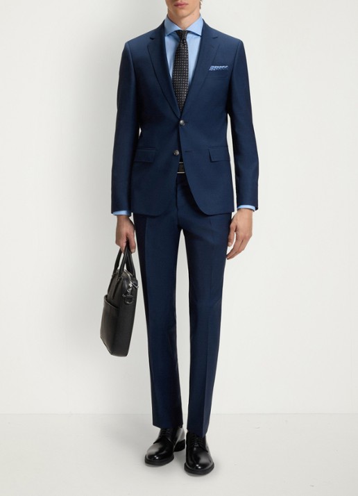 BOSS First Class veterschoen van leer - voorkant 3 zwart