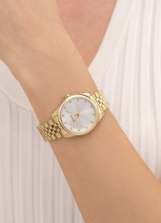 BOSS Graceful Precious horloge HB1502810 - voorkant 4 goud