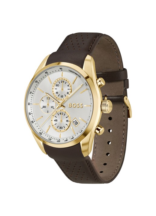 BOSS Grand Prix horloge HB1514225  - detail goud