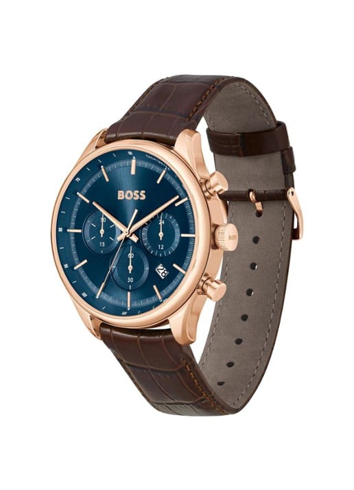 BOSS Gregor horloge HB1514050 - voorkant 3 roségoud