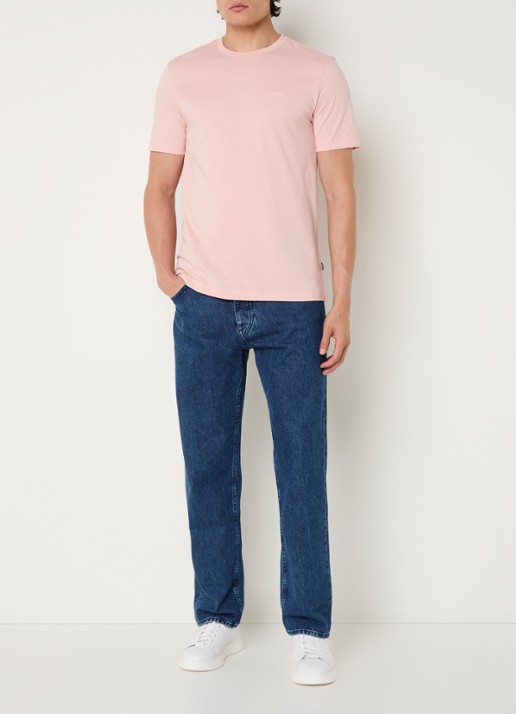 BOSS H-Akron straight leg jeans met donkere wassing - voorkant 5 indigo